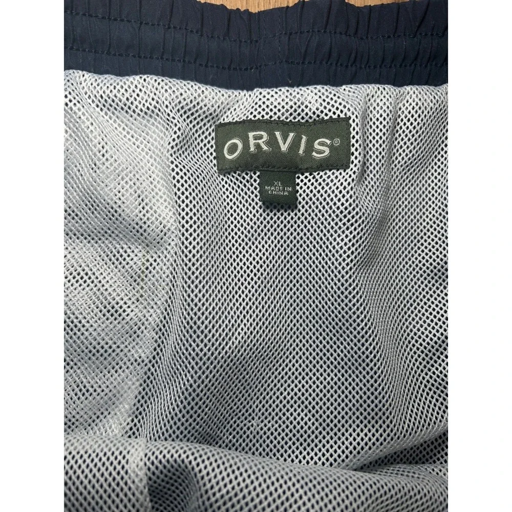 ORVIS Men's Navy Blue Swimshorts Size XL Mesh‎ Lined